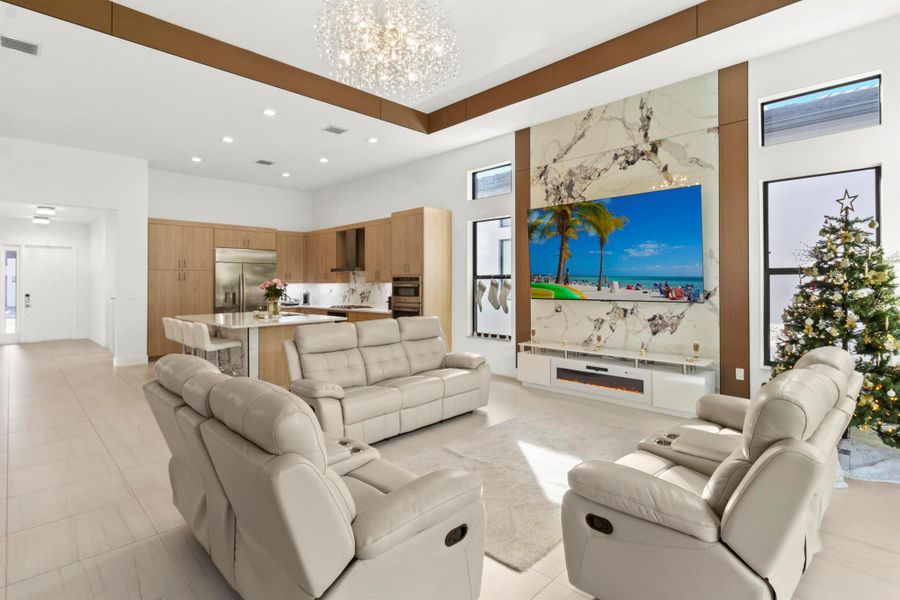 Furnished interior view inside a new home in , Boca Raton (Image 16). Furnished interior view inside a new home in , Boca Raton (Image 16).