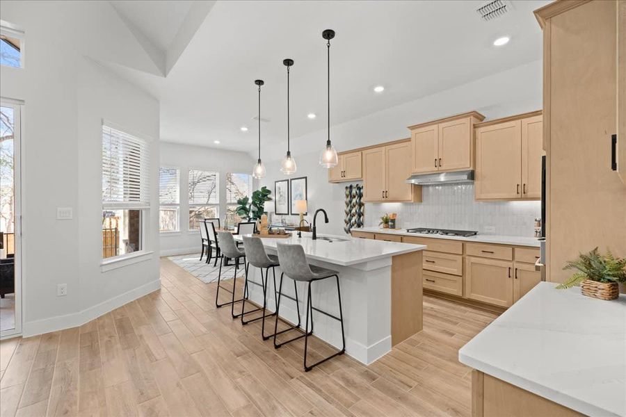 Furnished interior view inside a new home in 6 Creeks, Kyle (Image 16).