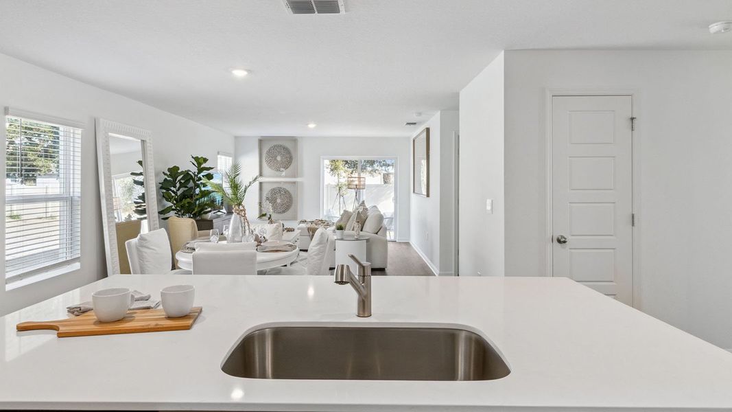 Representative furnished interior of a home built from the Dundee by D.R. Horton in Leoma's Landing, Lake Wales (Image 17).