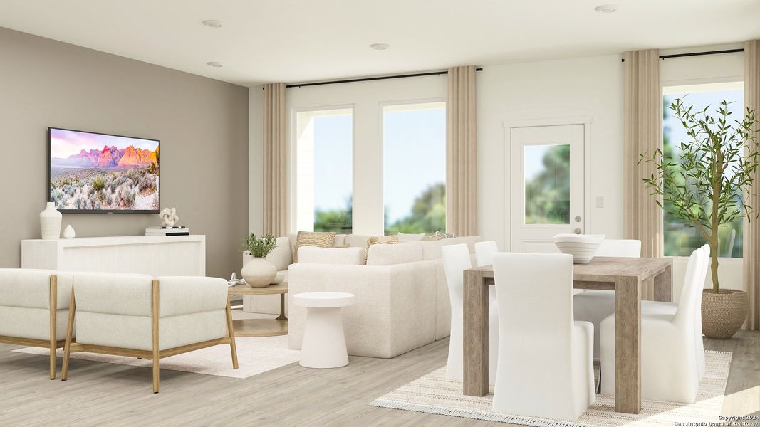 Furnished interior view inside a new home in Grace Valley, Cibolo (Image 16). Furnished interior view inside a new home in Grace Valley, Cibolo (Image 16).