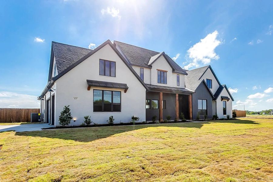 Representative exterior photo of a completed home built from the The Avery by Elmwood Custom Homes in Aledo Heights, Aledo, TX (Image 4).