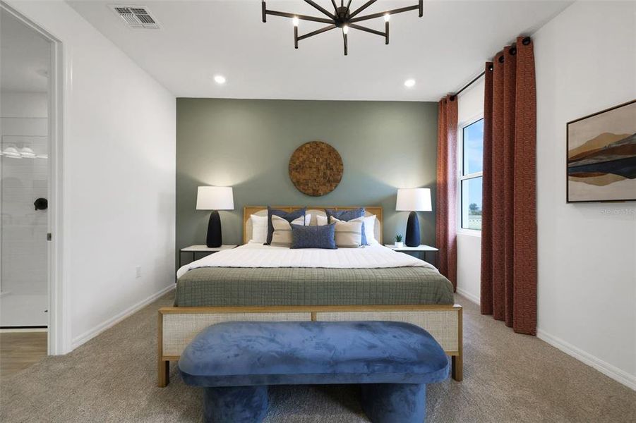 Furnished interior view inside a new home in Creekside Run at Babcock Ranch, Punta Gorda (Image 5).