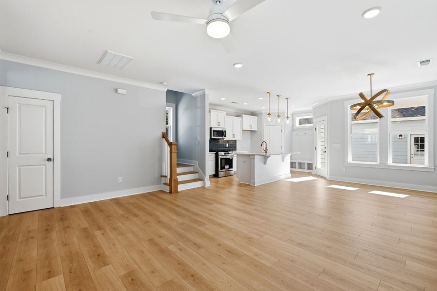 Representative unfurnished interior of a home built from the The Remington by RobuckHomes in Downtown Wilmington Collective, Wilmington (Image 29). Representative unfurnished interior of a home built from the The Remington by RobuckHomes in Downtown Wilmington Collective, Wilmington (Image 29).