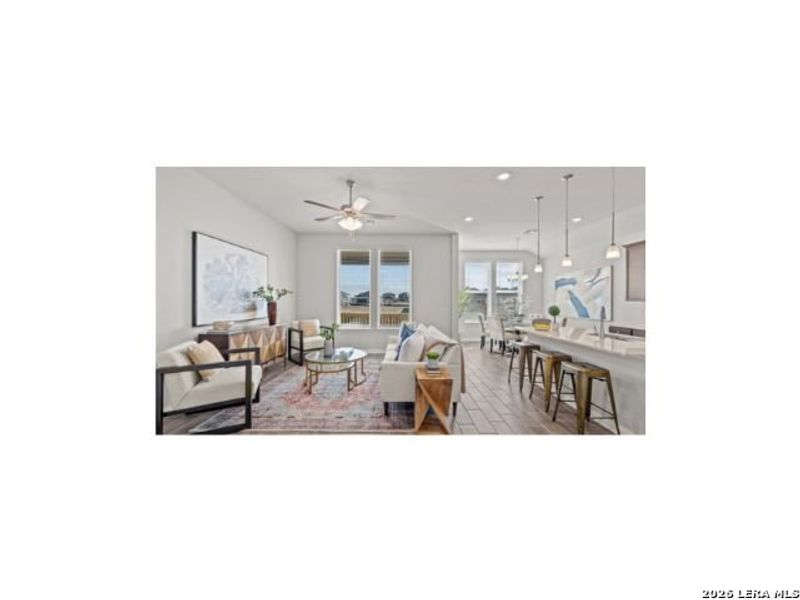Furnished interior view inside a new home in Morgan Meadows, San Antonio (Image 3).