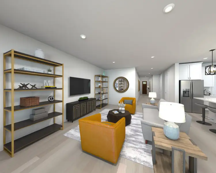 Furnished interior view inside a new home in Station Hill - Estate Series, Franklin (Image 4).