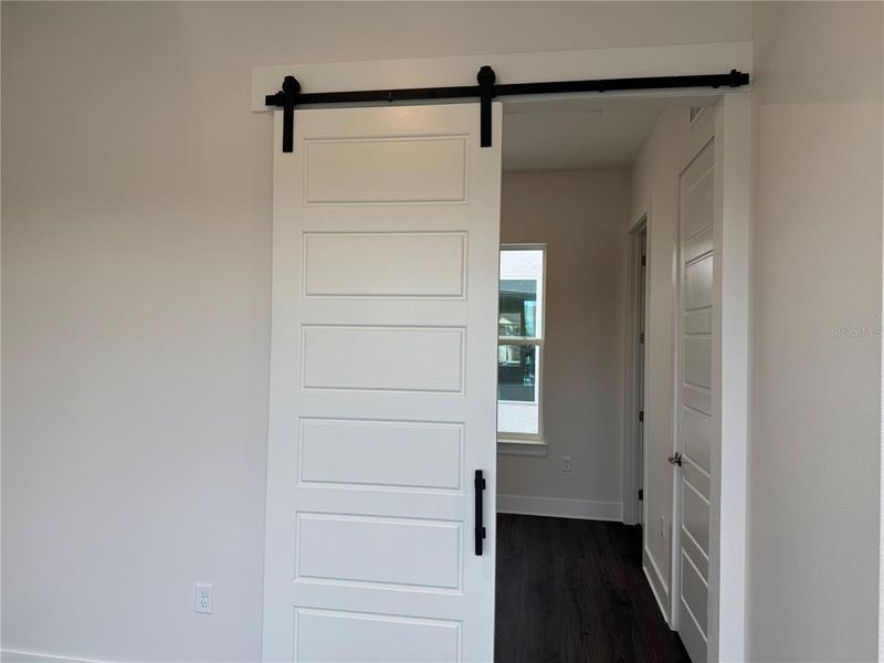 BARN DOOR SEPARATION OF ROOMS