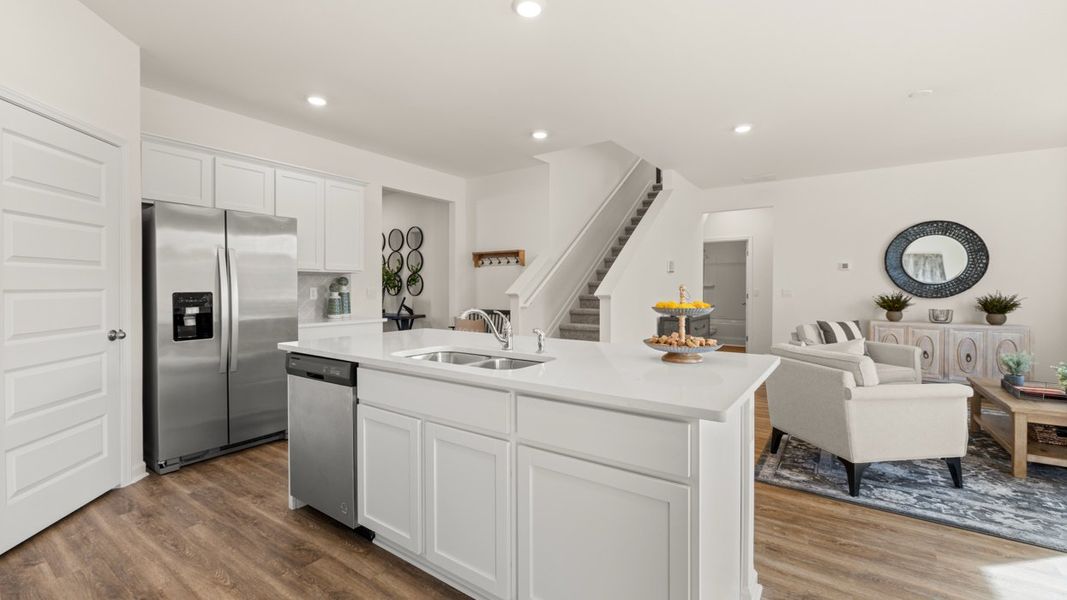 Representative furnished interior of a home built from the Hayden by D.R. Horton in Poplar Preserve, Newnan (Image 9).
