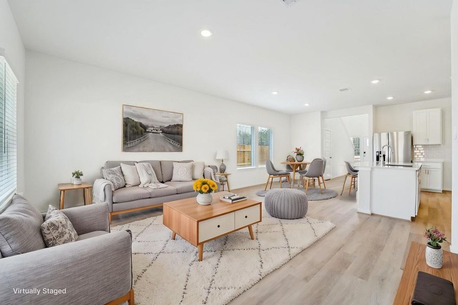 Furnished interior view inside a new home in Landing Meadows - Traditional Series, New Caney (Image 7).