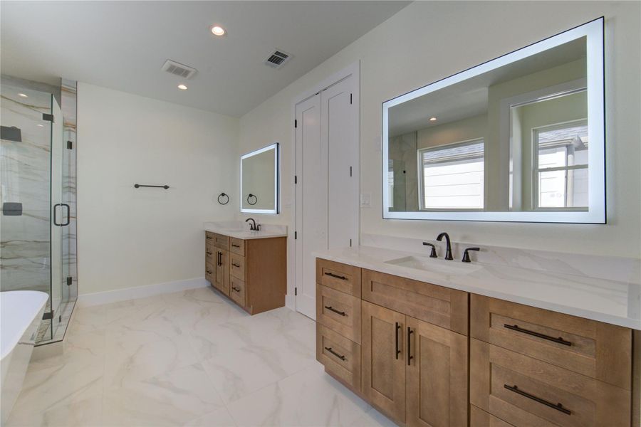 Furnished interior view inside a new home in , Houston (Image 17).