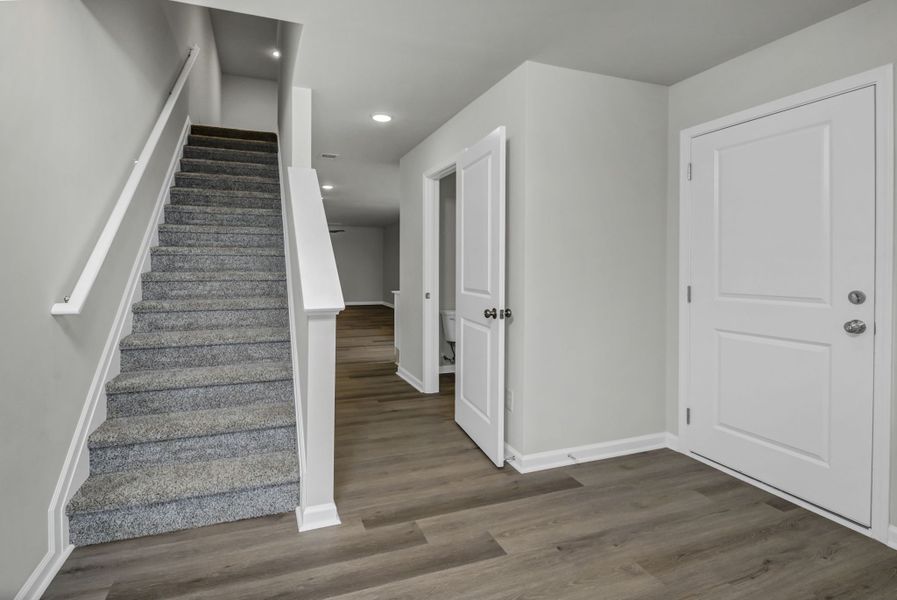 Representative unfurnished interior of a home built from the Harper by Veranda Homes in The Abbey at Trolley Run Station, Aiken (Image 30).