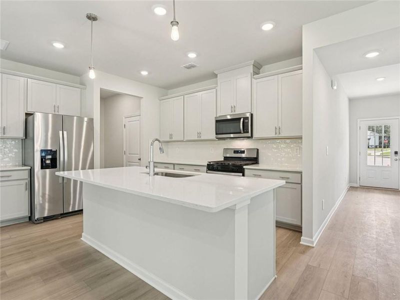 Furnished interior view inside a new home in Preserve at Mountain Creek, Pendergrass (Image 7).