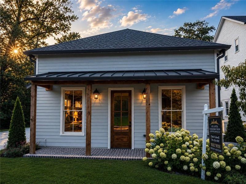 Exterior details and patio area of a home in , Roswell (Image 2). Exterior details and patio area of a home in , Roswell (Image 2).