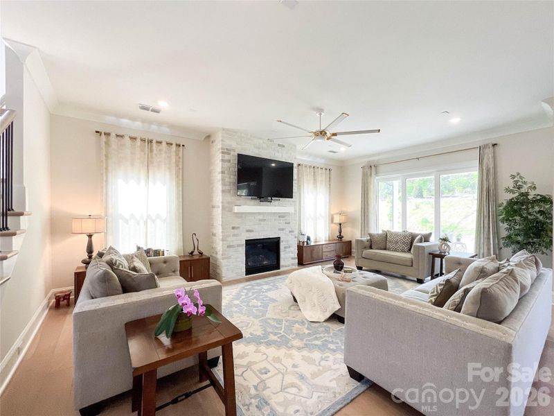Furnished interior view inside a new home in , Huntersville (Image 40).