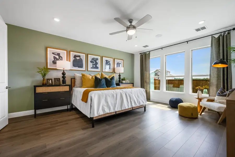 Furnished interior view inside a new home in South Oak, Lakewood Village (Image 4).