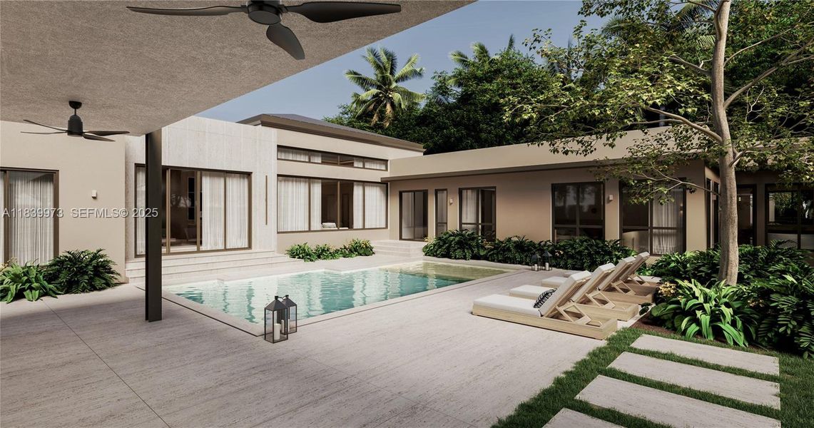 Exterior details and patio area of a home in , Pinecrest (Image 4).