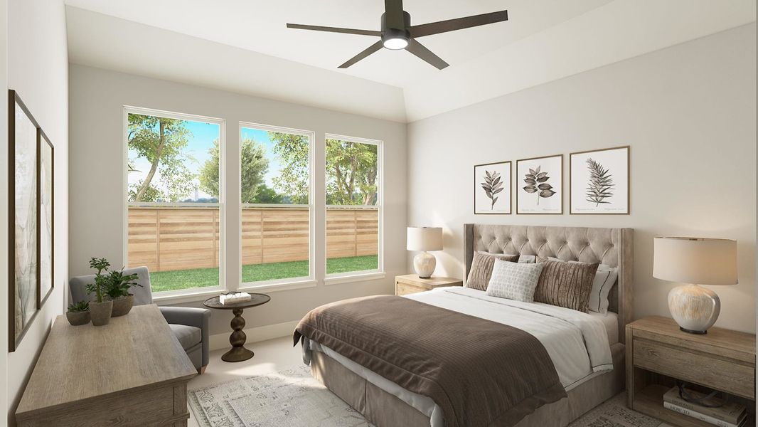 Representative furnished interior of a home built from the Abeline by Tri Pointe Homes in The Meadows, Denton (Image 9).