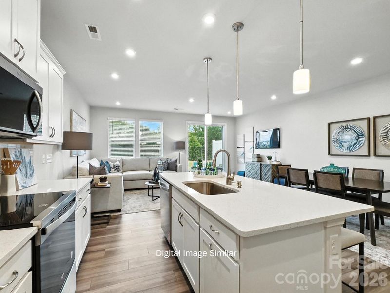 Furnished interior view inside a new home in Bailey Run, Charlotte (Image 7).