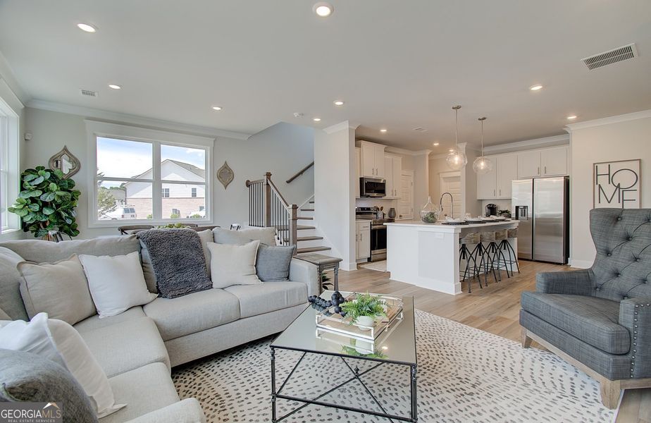 Furnished interior view inside a new home in Millstone at Mundy Mill, Gainesville (Image 12).