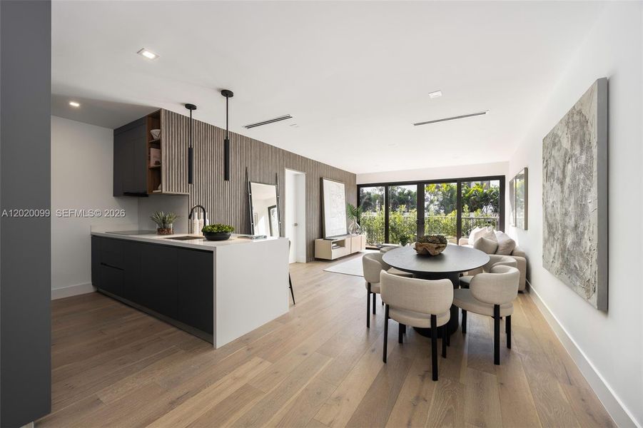 Furnished interior view inside a new home in , Key Biscayne (Image 5).