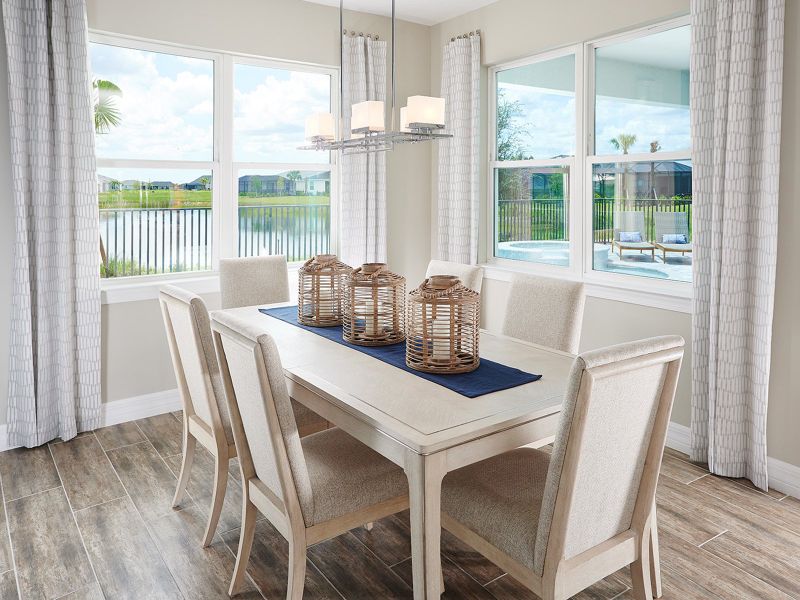 Furnished interior view inside a new home in Crescent Lakes - Signature Series, Punta Gorda (Image 16).