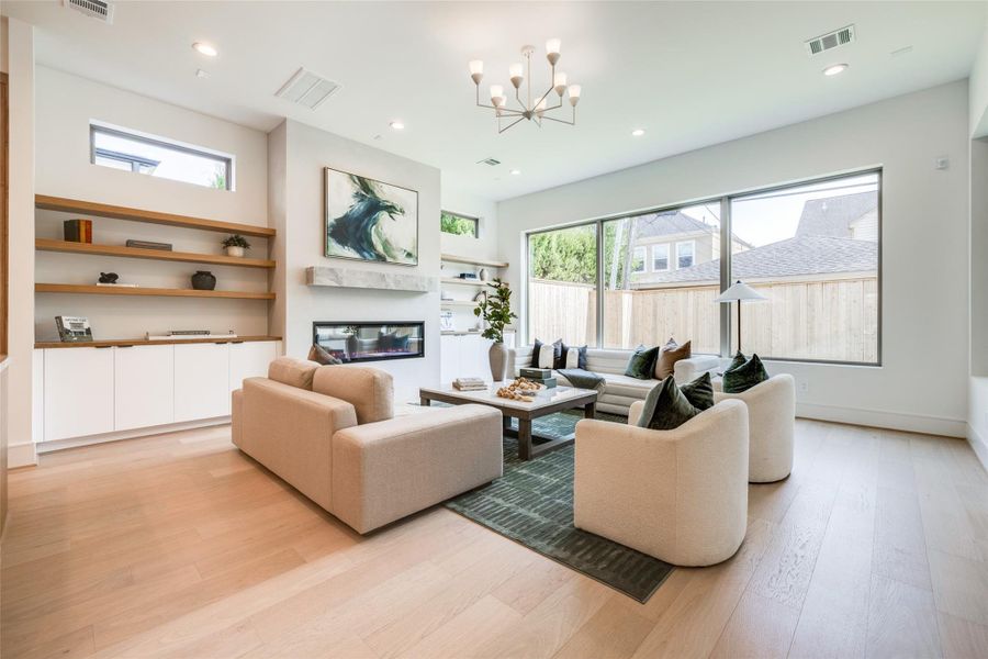 Furnished interior view inside a new home in , Houston (Image 32).