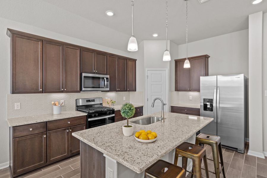Representative furnished interior of a home built from the Sierra by Beazer Homes in Comanche Ridge, San Antonio (Image 8).