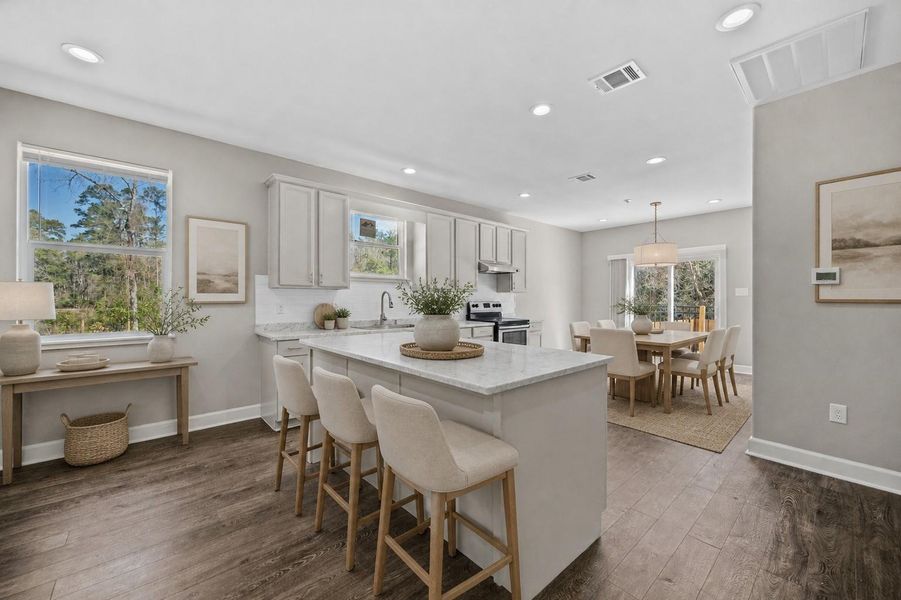 Furnished interior view inside a new home in , Shepherd (Image 12).