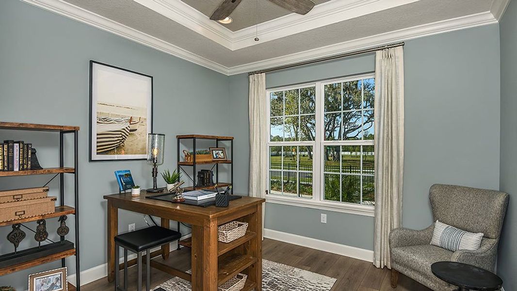 Representative furnished interior of a home built from the Saint Thomas by Taylor Morrison in Windward Preserve, Cocoa (Image 29).