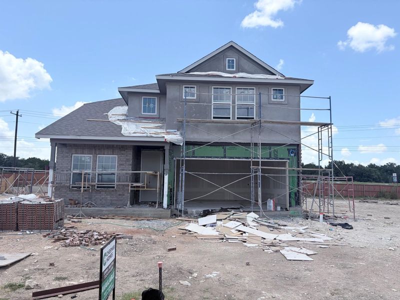 In-progress construction of a new home in Lariat, Liberty Hill, TX (Image 33). In-progress construction of a new home in Lariat, Liberty Hill, TX (Image 33).