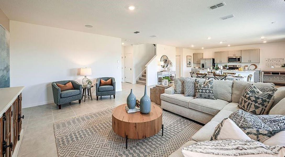 Furnished interior view inside a new home in Waterstone, Groveland (Image 12).