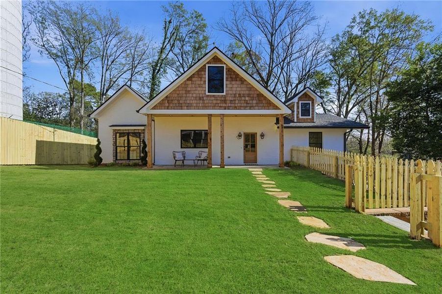 Exterior details and patio area of a home in , Marietta (Image 31).