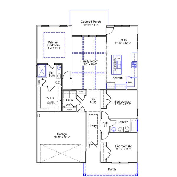 2D floor plan layout of this home in Arcadia, Myrtle Beach, SC (Image 3).