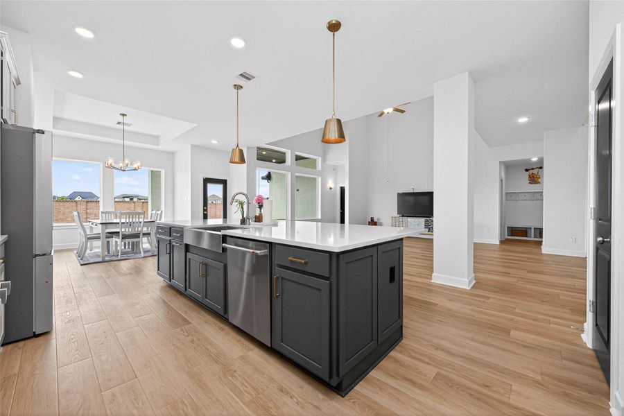 Furnished interior view inside a new home in Dunham Pointe 65' Homesites, Cypress (Image 8). Furnished interior view inside a new home in Dunham Pointe 65' Homesites, Cypress (Image 8).