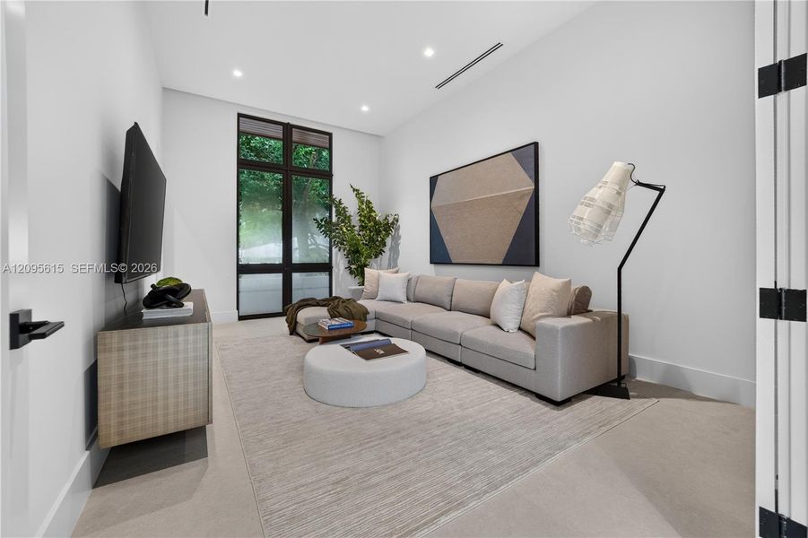 Furnished interior view inside a new home in , Miami (Image 43).