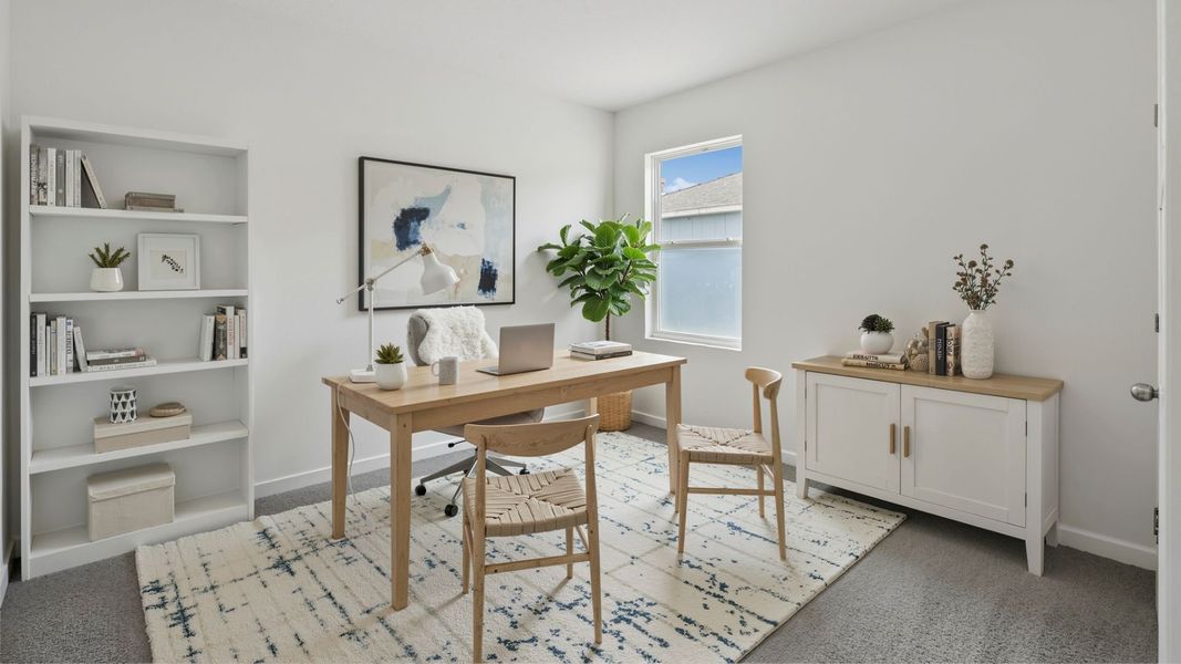 Representative furnished interior of a home built from the Aria by D.R. Horton in Crossroads at Kelly Park, Apopka (Image 9).