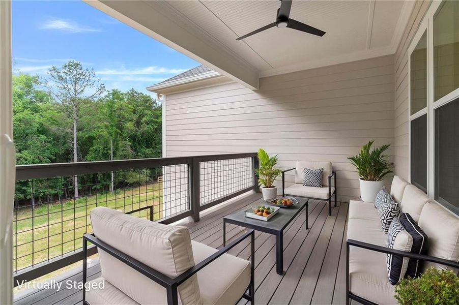 Furnished interior view inside a new home in , Cumming (Image 17).