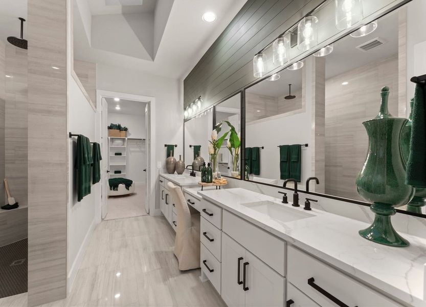 Furnished interior view inside a new home in Fulshear Lakes Gardens, Fulshear (Image 31). Furnished interior view inside a new home in Fulshear Lakes Gardens, Fulshear (Image 31).