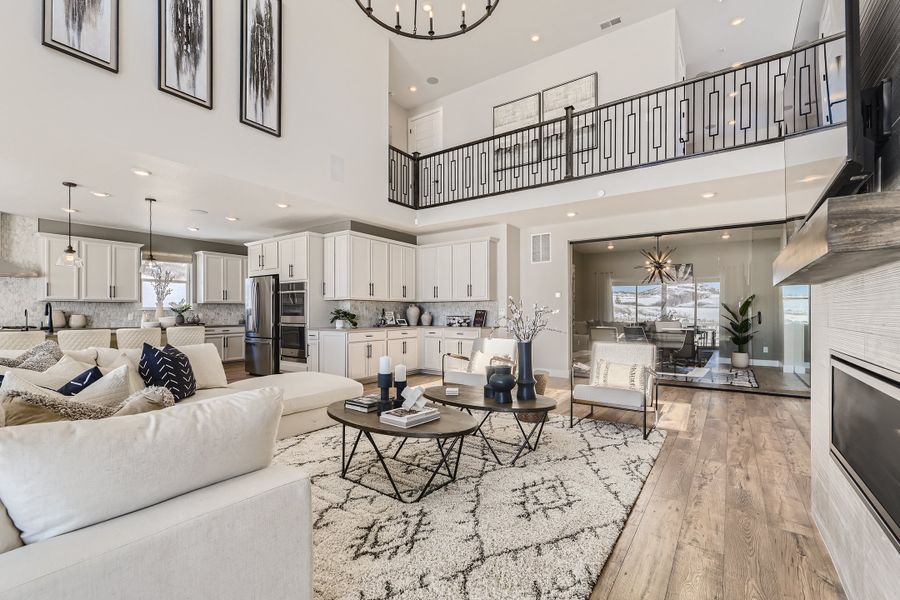 Furnished interior view inside a new home in Hillside at Crystal Valley Destination Collection, Castle Rock (Image 16).