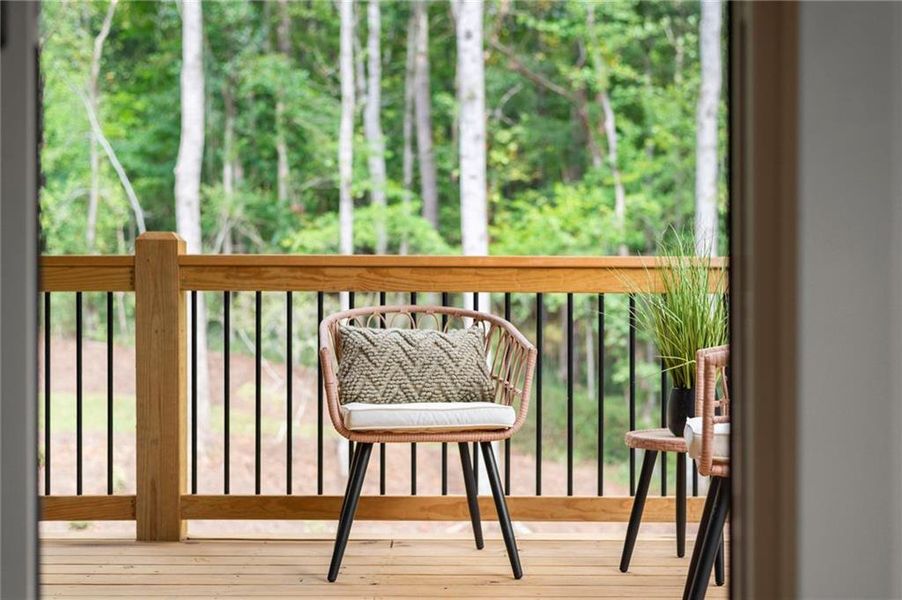 Exterior details and patio area of a home in , Canton (Image 45).