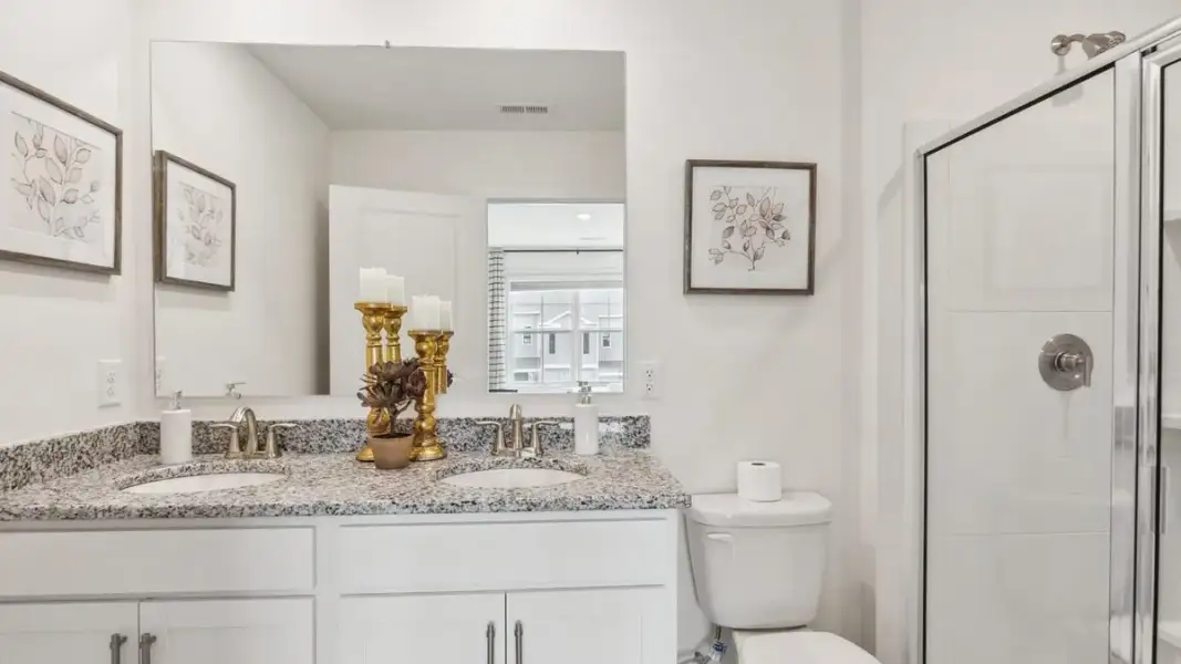 Representative furnished interior of a home built from the Altamont Townhome by D.R. Horton in Oak Vista, Knoxville (Image 11).
