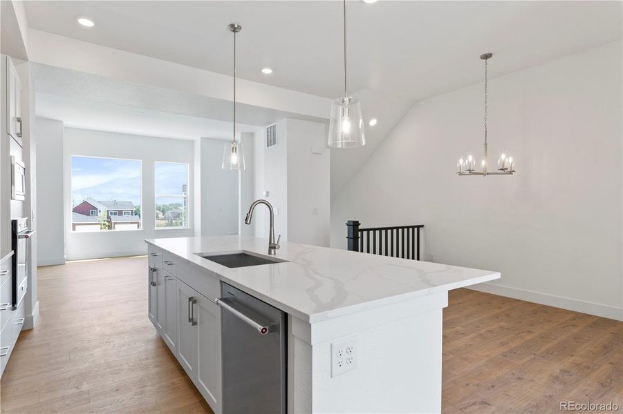 Furnished interior view inside a new home in Dillon Pointe - Skyview, Broomfield (Image 3).