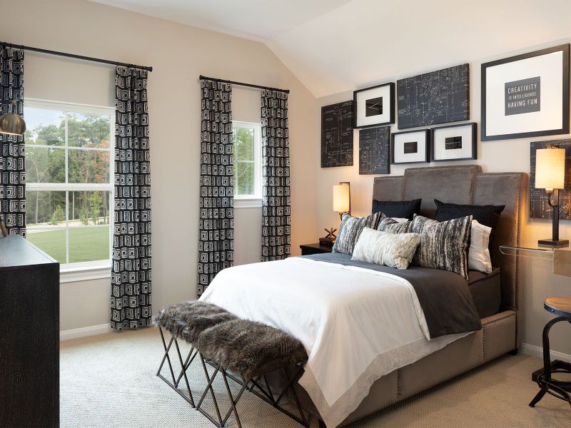 Furnished interior view inside a new home in Pine Lake Cove - Classic Series, Montgomery (Image 11).