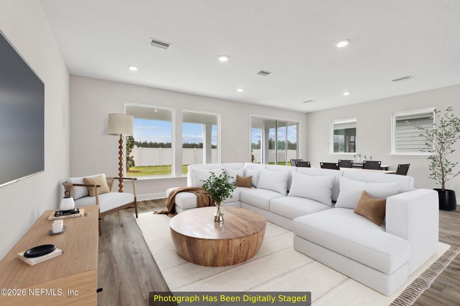 Furnished interior view inside a new home in Tributary 50', Yulee (Image 11).