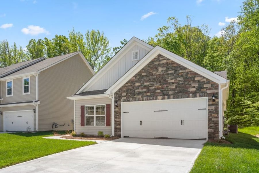 Representative exterior photo of a completed home built from the Freeport by Keystone Homes NC in Avondale, Greensboro, NC (Image 29).