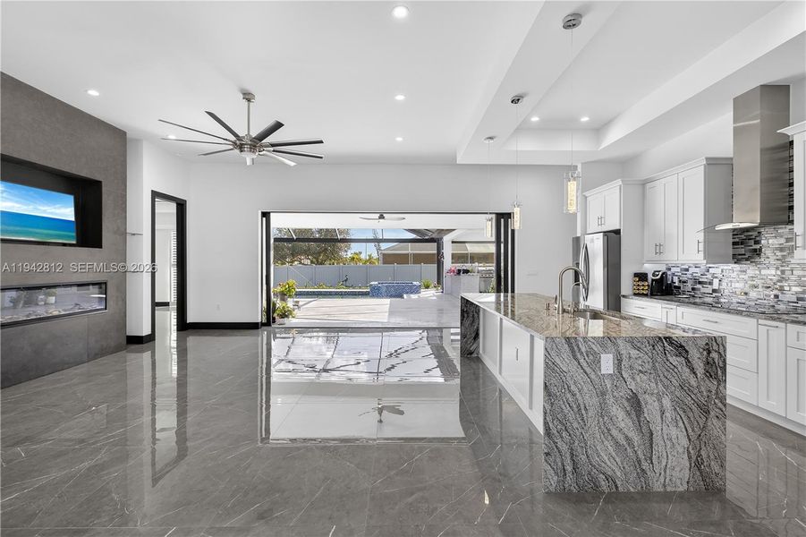 Furnished interior view inside a new home in , Cape Coral (Image 12). Furnished interior view inside a new home in , Cape Coral (Image 12).