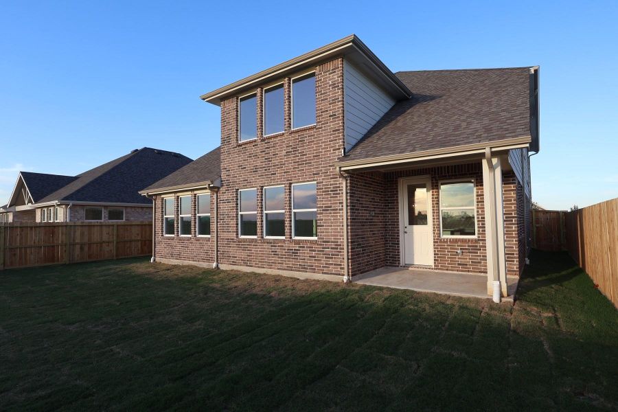 Backyard with covered patio - still under construction!