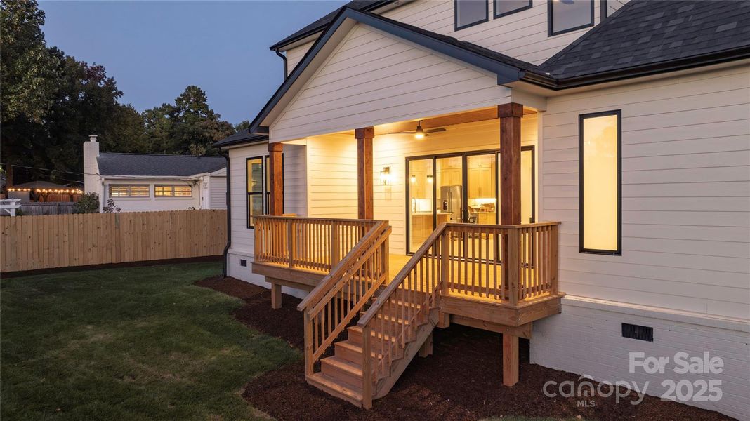 Exterior details and patio area of a home in , Charlotte (Image 3). Exterior details and patio area of a home in , Charlotte (Image 3).