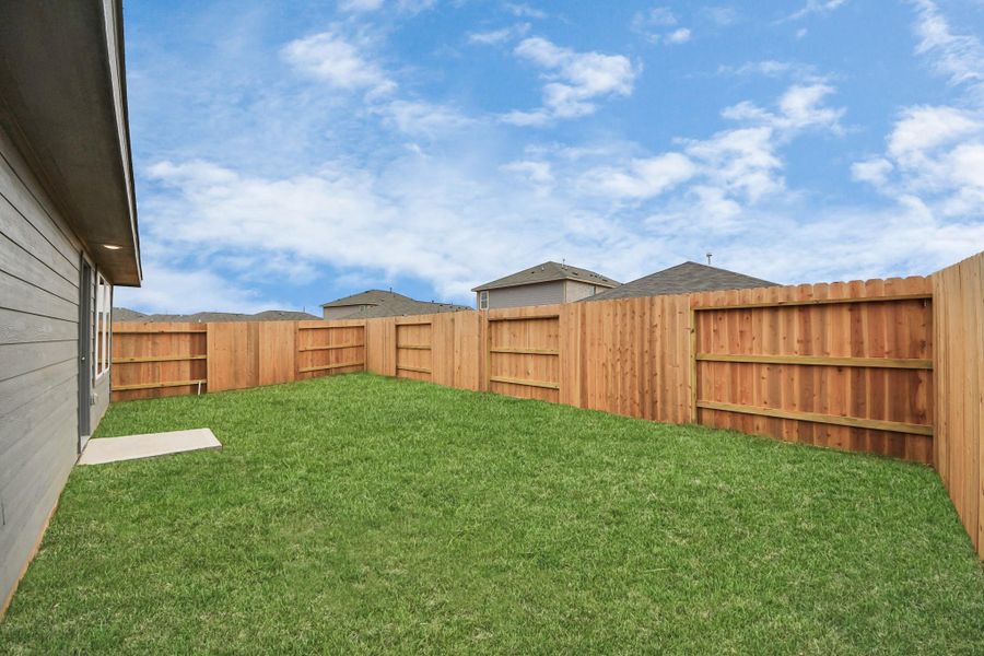 Exterior details and patio area of a home in Anniston, Katy (Image 4). Exterior details and patio area of a home in Anniston, Katy (Image 4).
