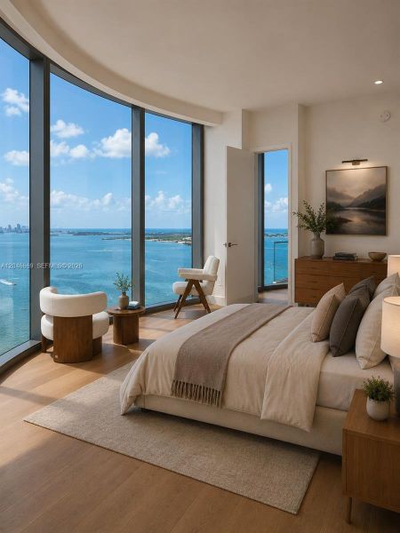 Furnished interior view inside a new home in , Miami (Image 6). Furnished interior view inside a new home in , Miami (Image 6).