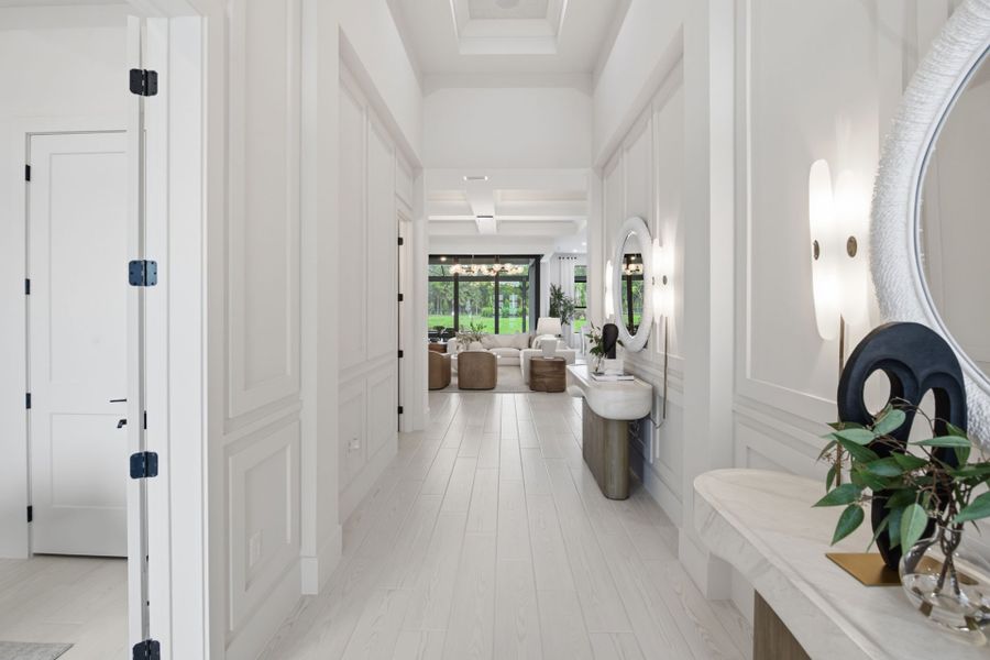 Representative furnished interior of a home built from the Oakley by DiVosta in Amara, Lake Worth (Image 9). Representative furnished interior of a home built from the Oakley by DiVosta in Amara, Lake Worth (Image 9).